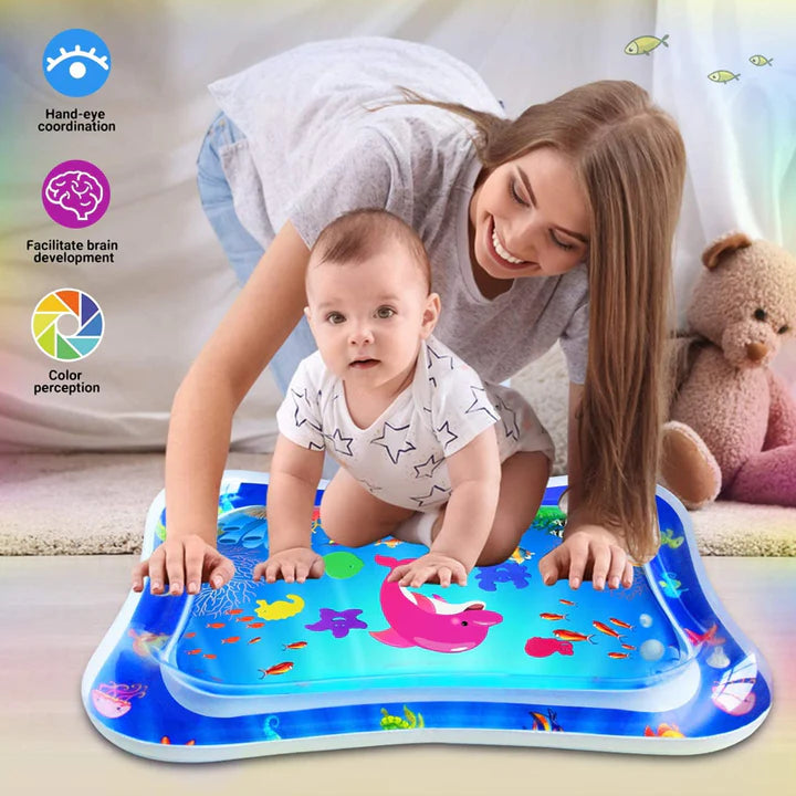 Baby Water Play Mat – Inflatable Tummy Time Activity