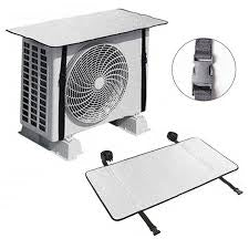 AC Outdoor Unit Sunshade Cover – Silver Foil Reflective Heat Shield & Dust Protector With Lock