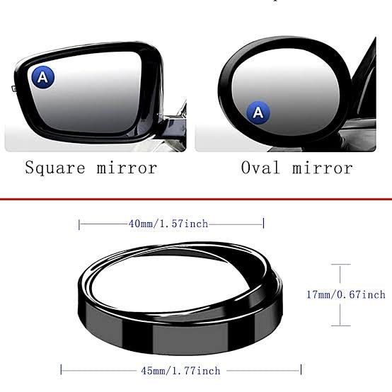 Blindspot Rearview Convex Mirror – 4pcs for two vehicles - Zovio