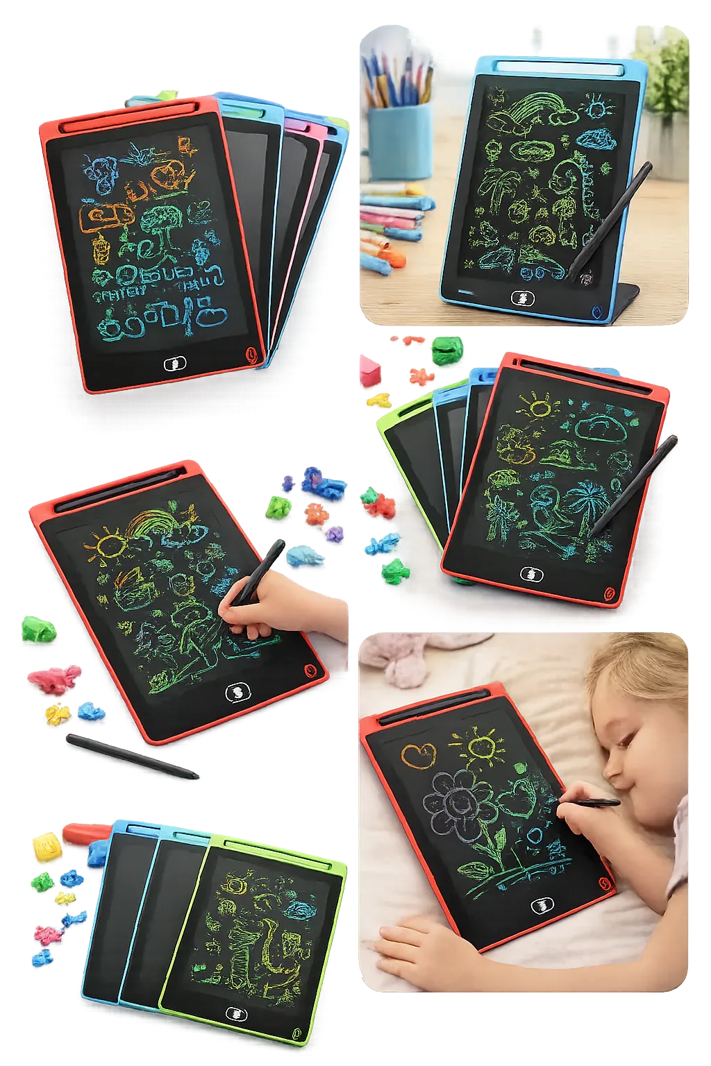 LCD Writing Tablet β Colorful Doodle Board for Kids 8.5 inches. - Zovio