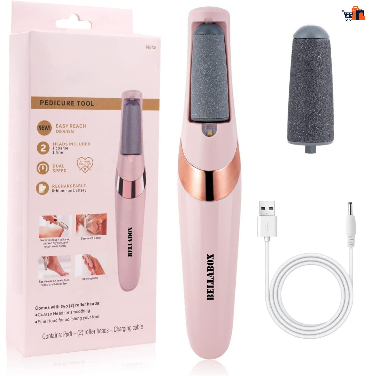 Rechargeable Electric Pedi Foot Filer – Smooth Feet Made Easy - Zovio