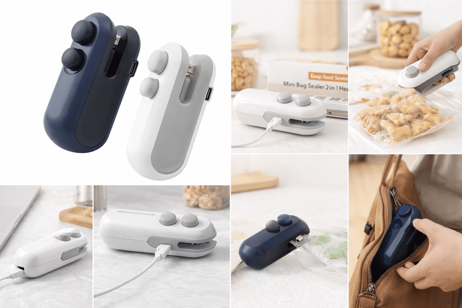 Rechargeable Sealer for Plastic Bags - Zovio