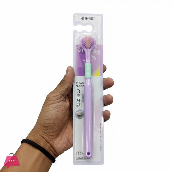 Three - Sided Ultra Soft Bristle Toothbrush – Pack of 3 - Zovio
