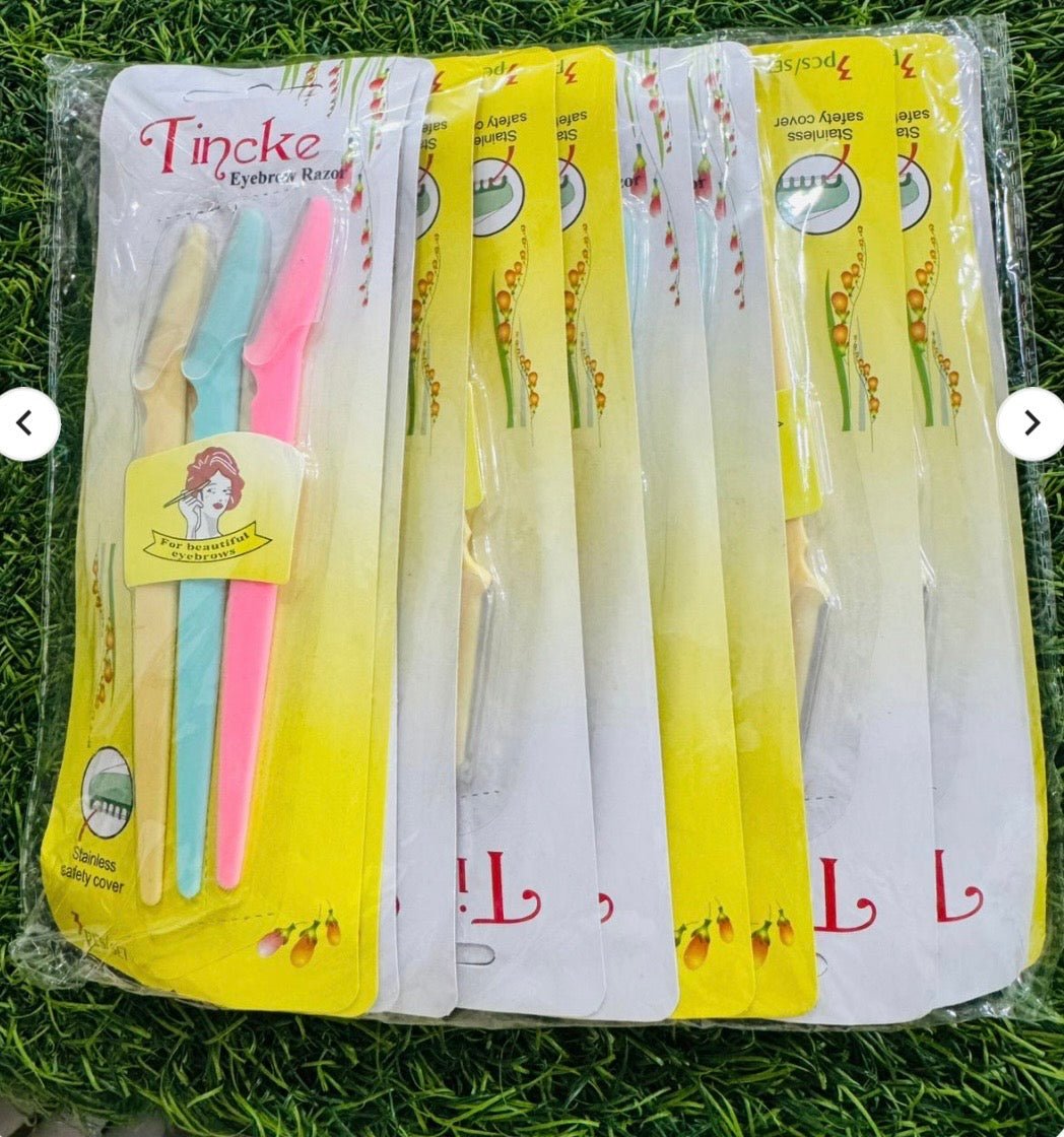 Tinkle Eyebrow & Facial Razors for Women 2pack 6 pcs - Zovio