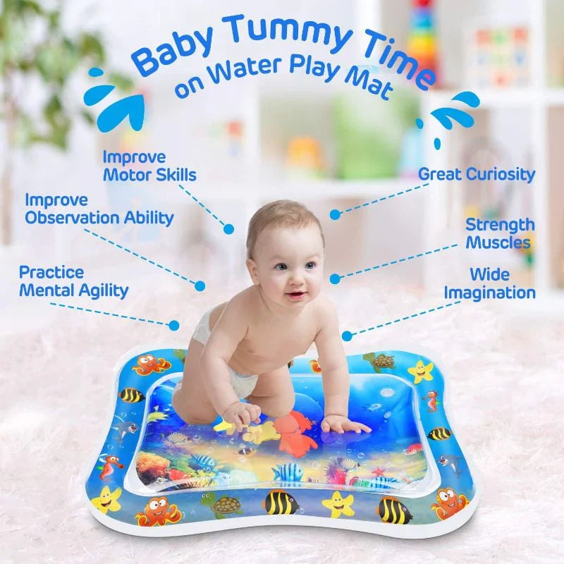 Baby Water Play Mat – Inflatable Tummy Time Activity