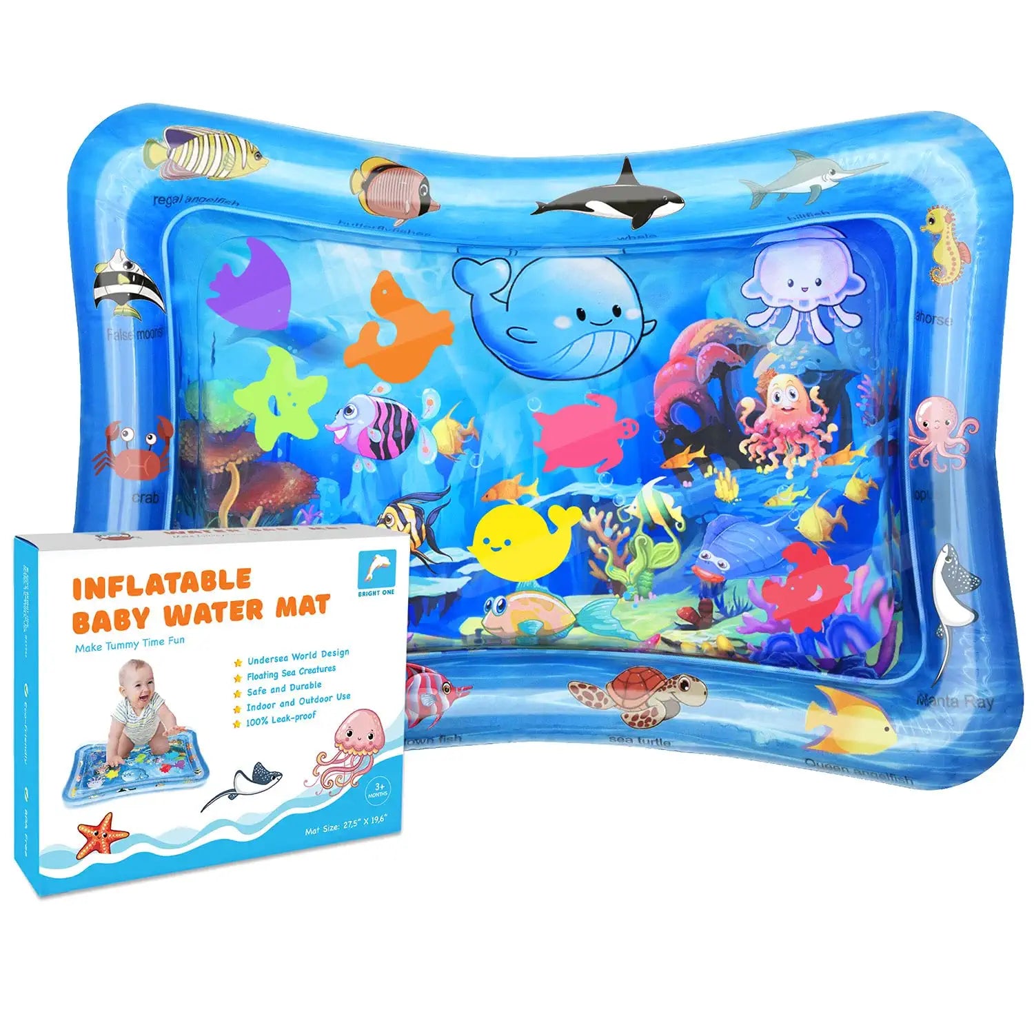 Baby Water Play Mat – Inflatable Tummy Time Activity