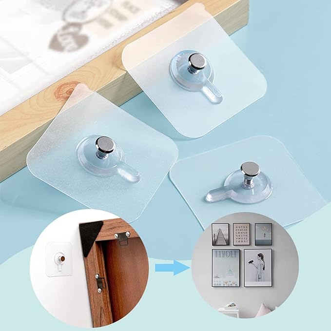 Nail Free Wall Screw Hook Adhesive Heavy Duty Stick