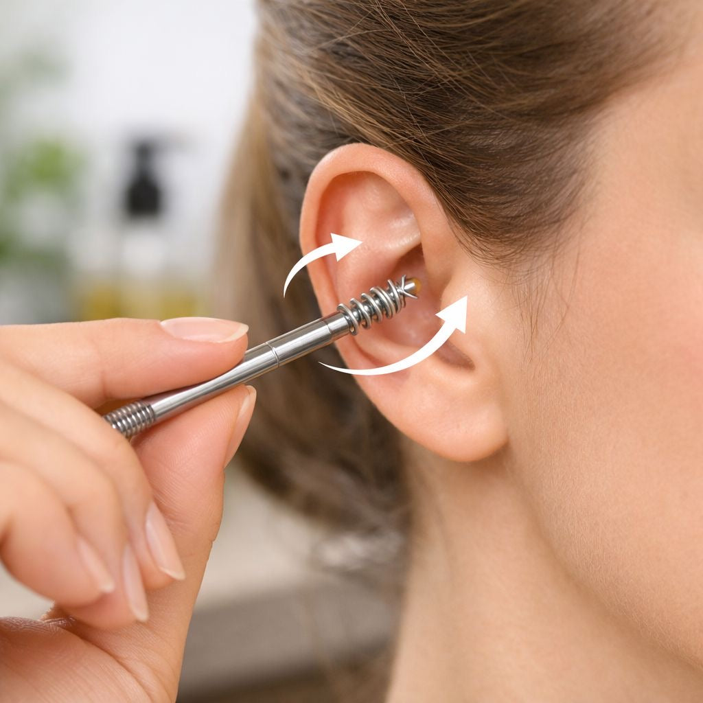 🧼 Ear Wax Cleaning Kit – 6 Pcs Stainless Steel Tools