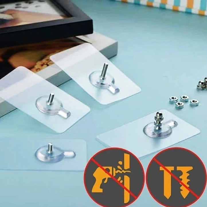 Nail Free Wall Screw Hook Adhesive Heavy Duty Stick