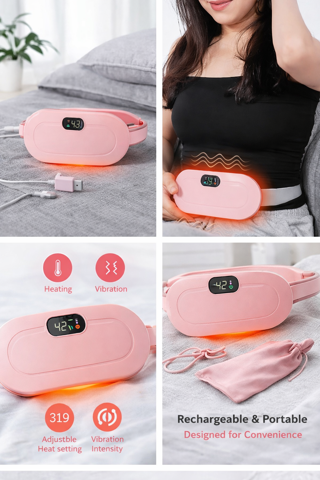 🌸 Period Cramp Relief Belt