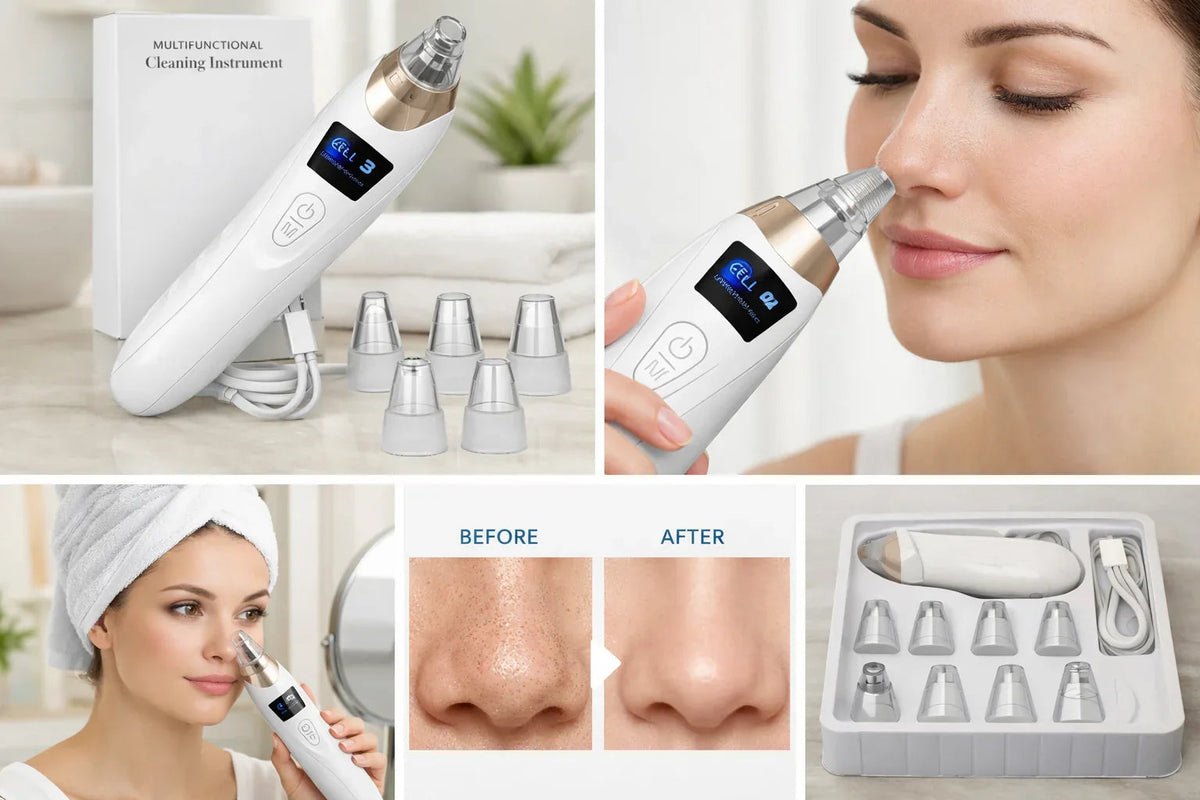 Digital Blackhead Remover Vacuum – Electric Pore Cleaner & Acne Remover - Zovio