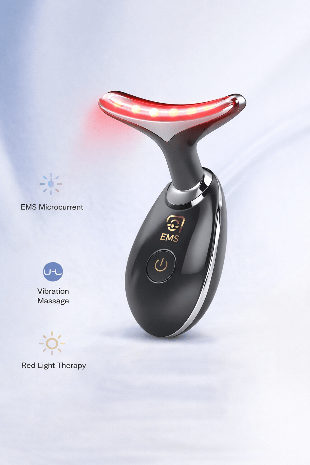 Face Lifting Massager With Red Light Therapy - Zovio