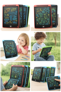 LCD Writing Tablet – Colorful Doodle Board for Kids 8.5 inches. - Zovio