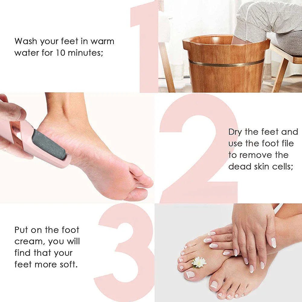 Rechargeable Electric Pedi Foot Filer – Smooth Feet Made Easy - Zovio