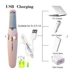 Rechargeable Electric Pedi Foot Filer – Smooth Feet Made Easy - Zovio