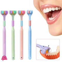 Three - Sided Ultra Soft Bristle Toothbrush – Pack of 3 - Zovio