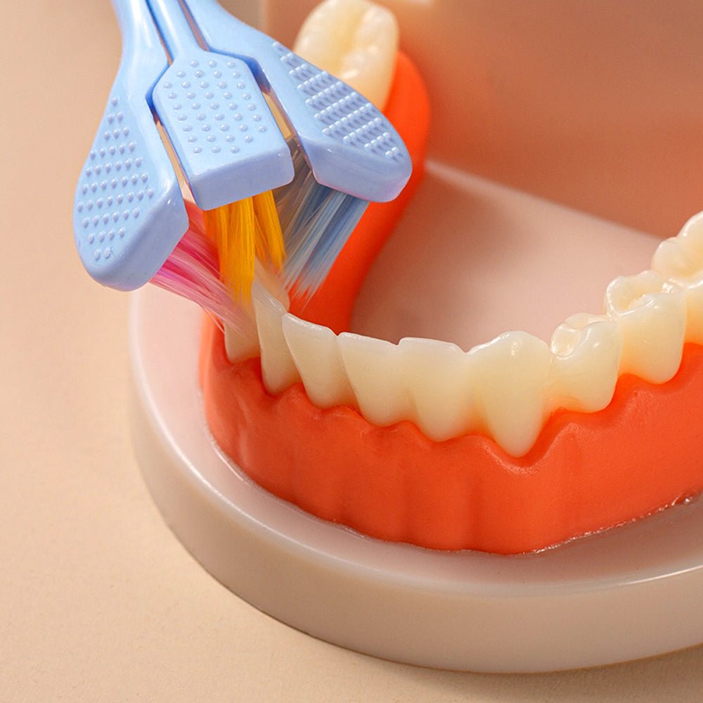 Three - Sided Ultra Soft Bristle Toothbrush – Pack of 3 - Zovio